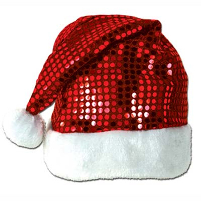 Sequin-Sheen Santa Hat