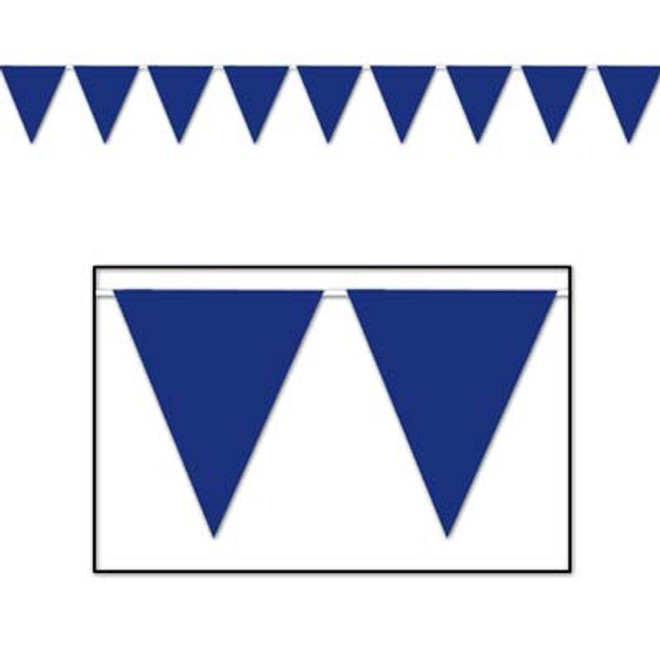 Indoor/Outdoor Pennant Banner Blue