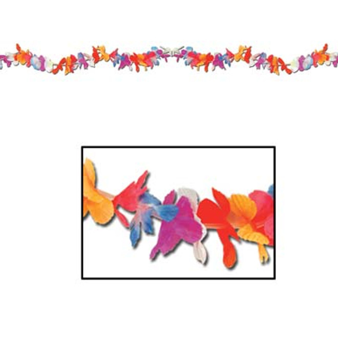 Silk 'N Petals Parti-Color Garland