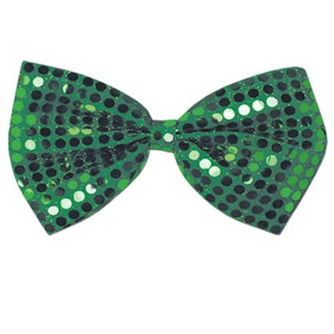 Green Glitz 'N Gleam Bow Tie