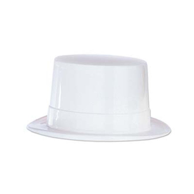 White Plastic Top Hat