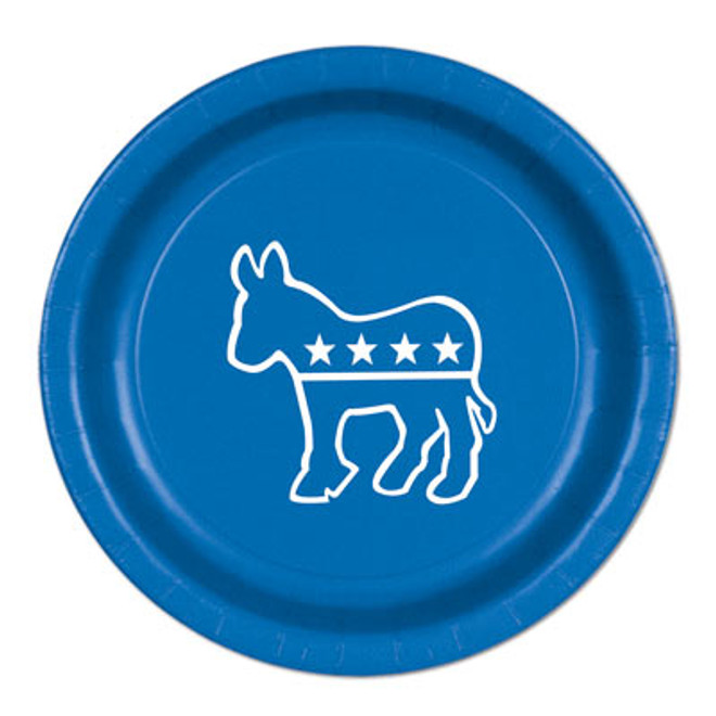Blue Democratic Candidate Hillary Clinton 9 Inch Plate