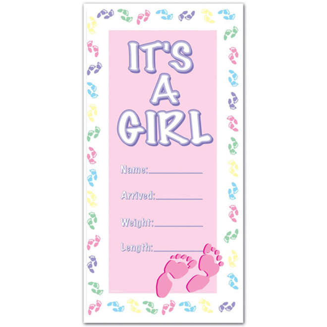 It's A Girl Door Cover