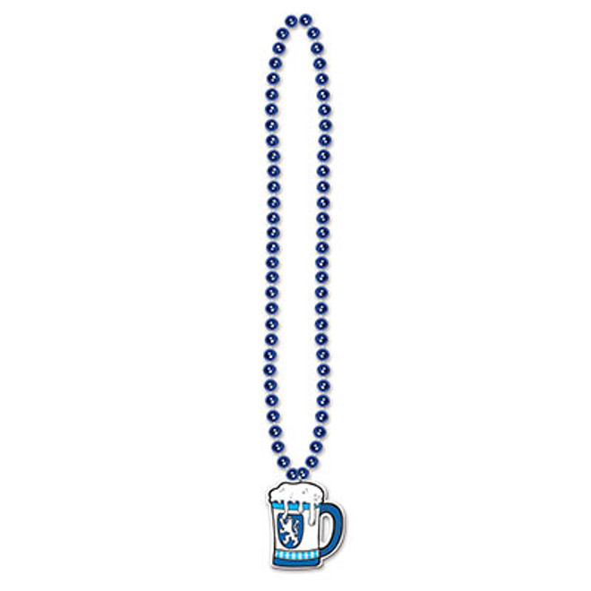 Beads with Beer Stein Medallion