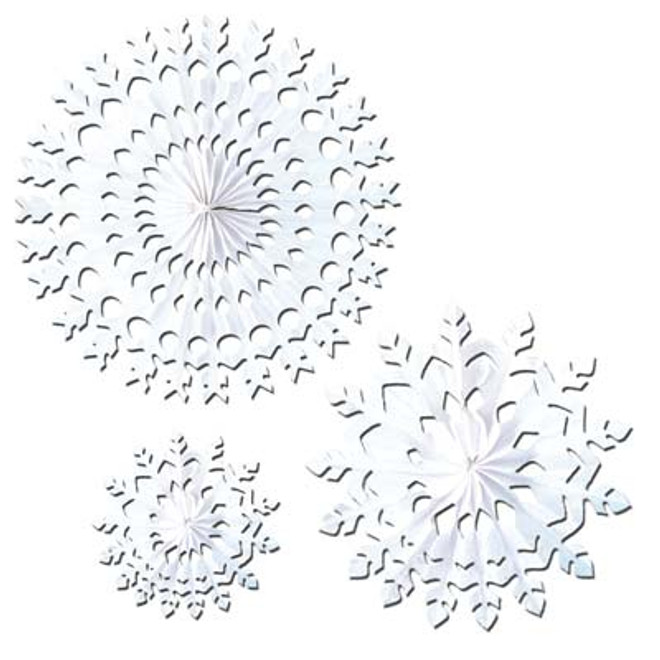 White Tissue Snowflake, 22-Inch