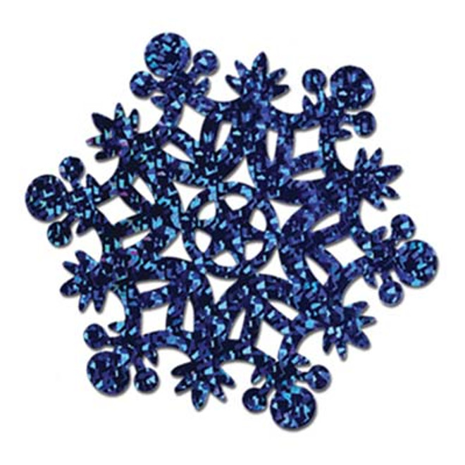 Prismatic Snowflake Blue Cutouts