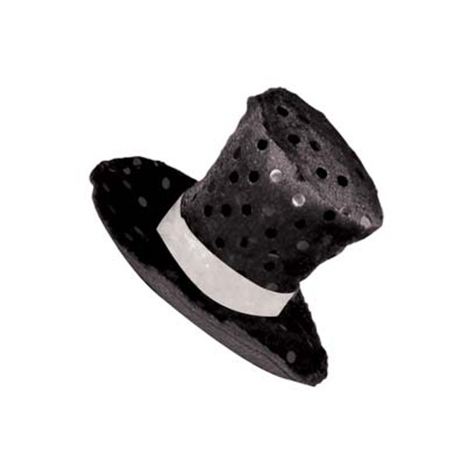 Top Hat Hair Clip - Black