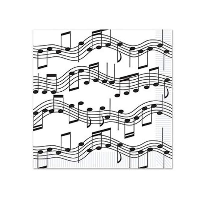 Musical Notes Beverage Napkins