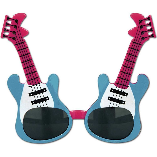 Guitar Fanci-Frame Glasses - Cerise/Turquoise