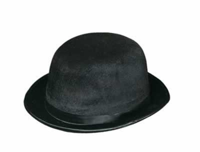 Black Vel-Felt Derby Hat