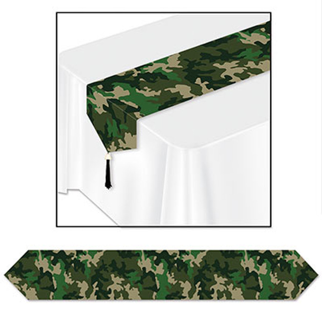 Printed Camo Table Runner