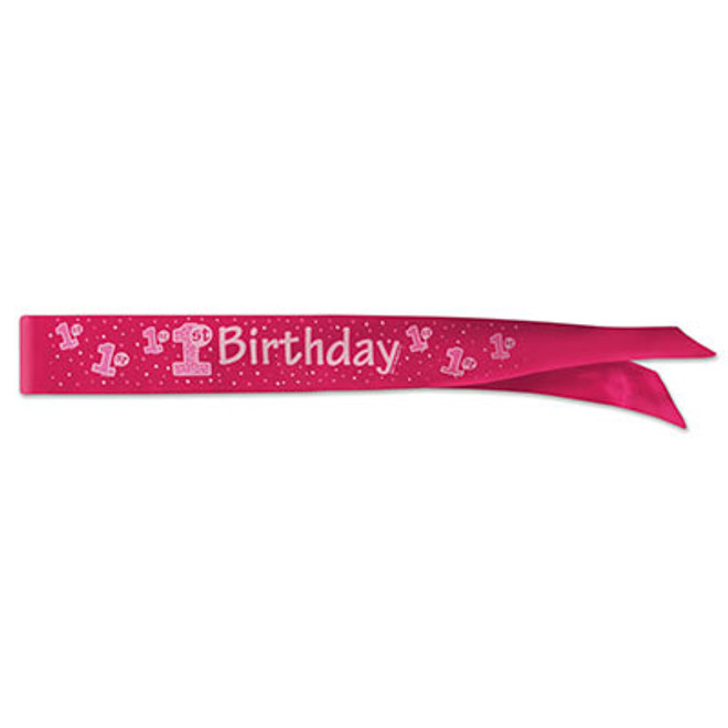 1st Birthday Satin Sash