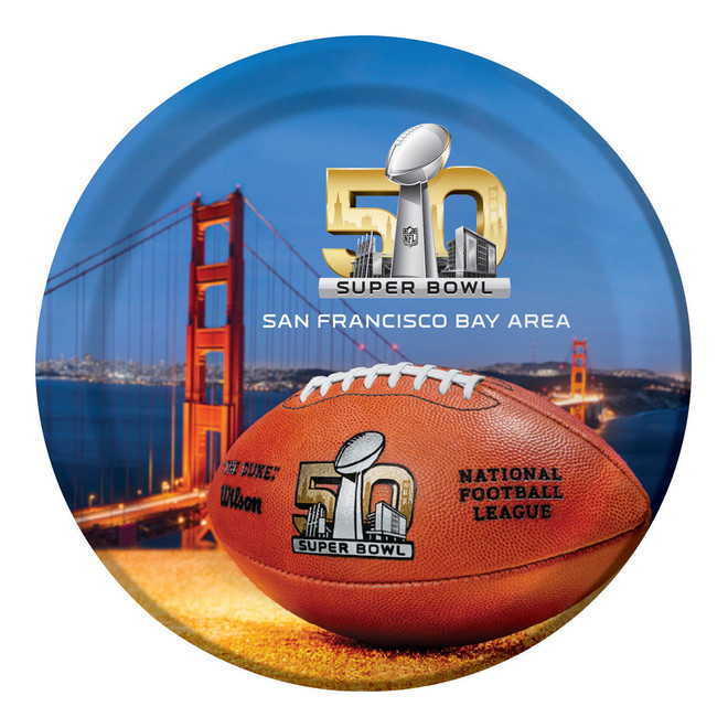 Super Bowl 50 Desert Plates 7"