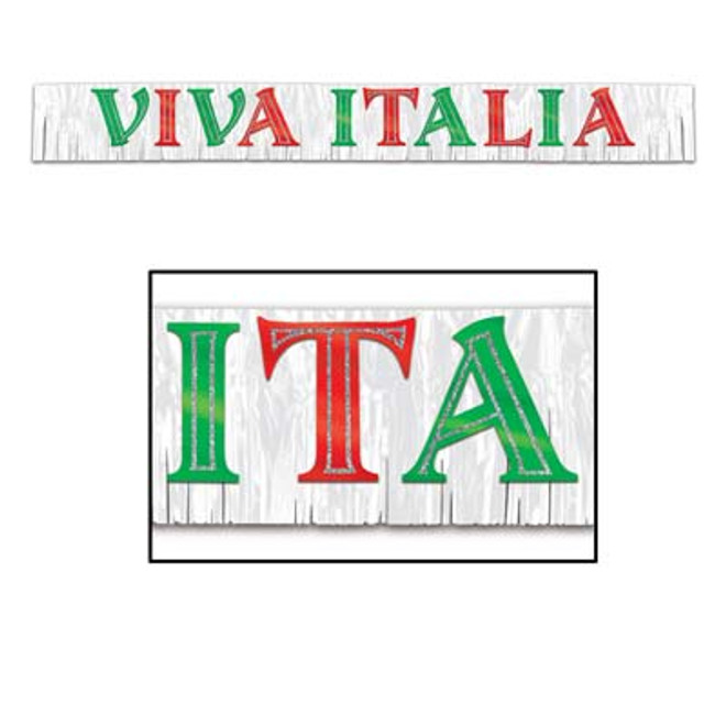 Metallic Viva Italia Banner
