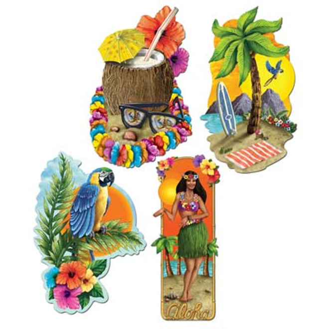 Luau Party Cutouts