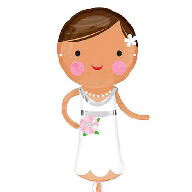 40-Inch Lovely Bride Shaped Balloon