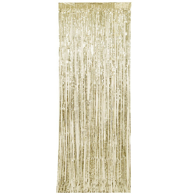 Gold Fringe Door Curtain 3X8