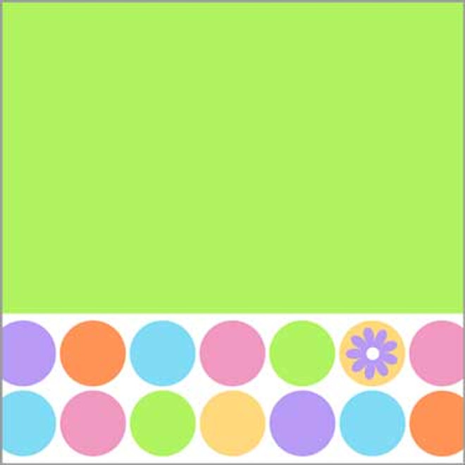 16 Spring Dots Lunch Napkins