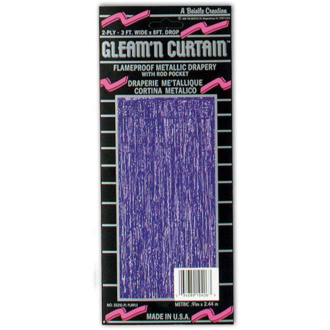 1-Ply Purple Gleam 'N Curtain