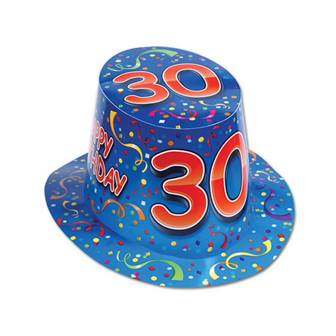 Happy 30 Birthday Hi-Hat in Blue
