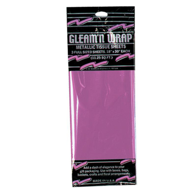 Cerise Gleam 'N Wrap Metallic Sheets