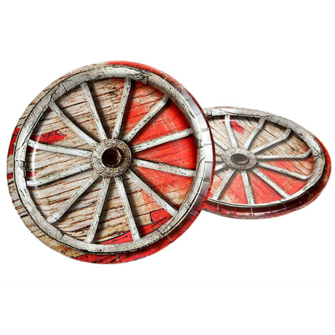 8 CT 9" Rodeo Western Plates