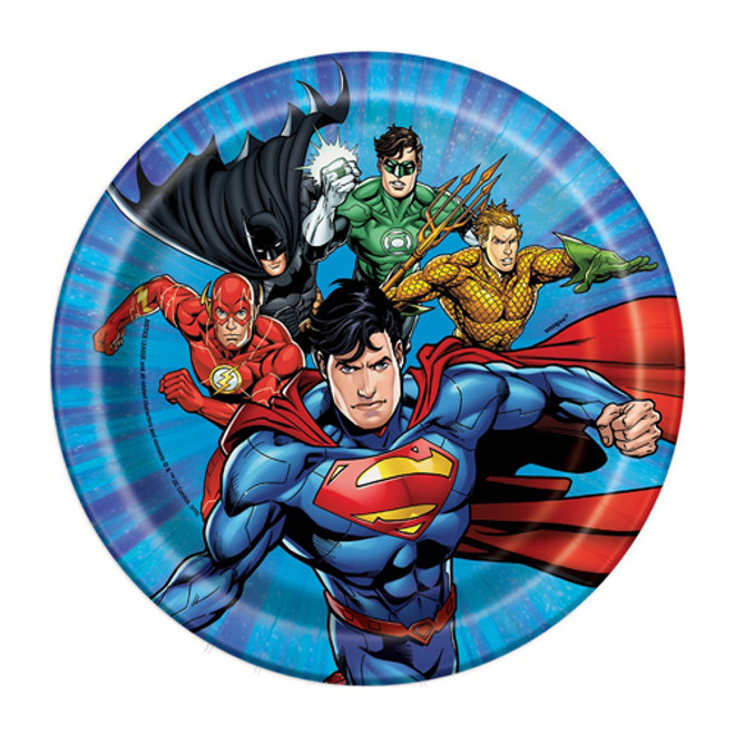 8 CT 7" Justice League Plates