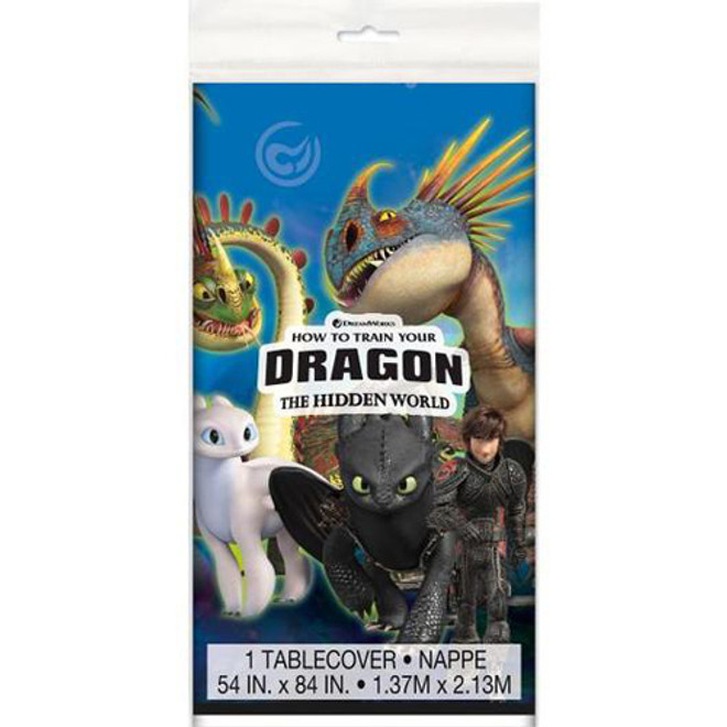 54" x 84" How to Train Your Dragon 3 Plastic Tablecover