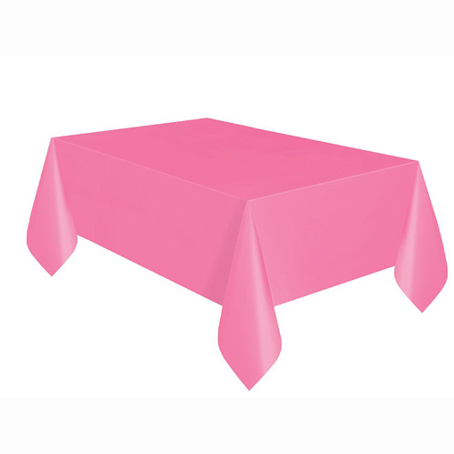 Hot Pink Plastic Tablecover