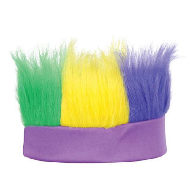 Green, Gold, Purple Hairy Headband