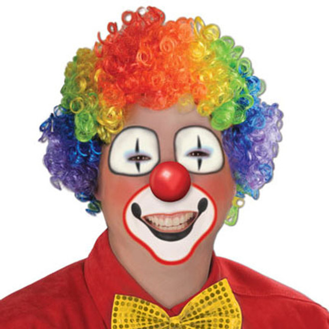 Rainbow Clown Wig 1 Count