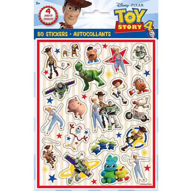 4 CT Toy Story IV Sticker Sheets