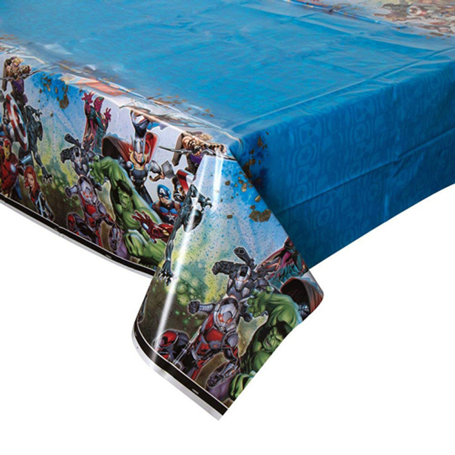 1 CT Avengers Plastic Tablecover 54" x 84"