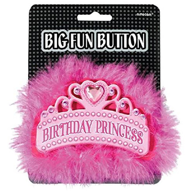 Birthday Princess Big Fun Button