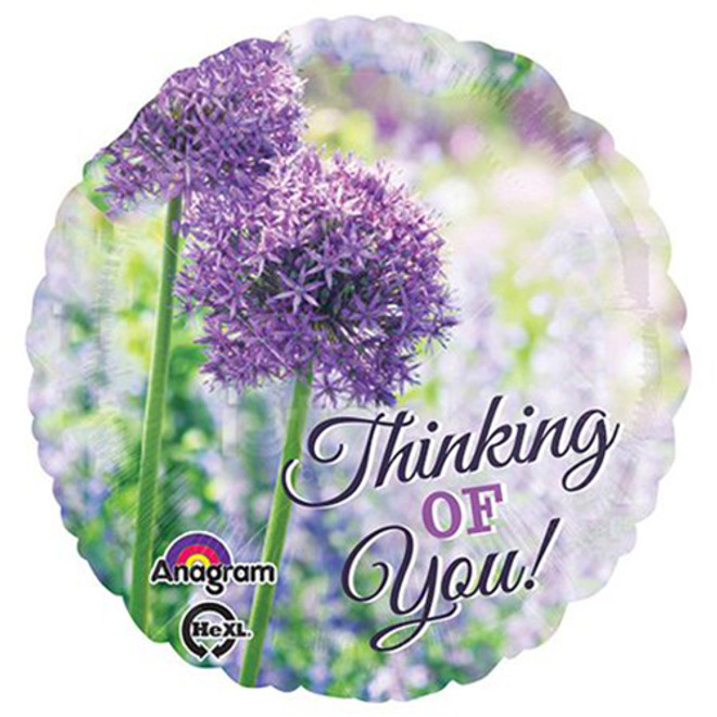 18" Thinking of You Allium Foil Balloon