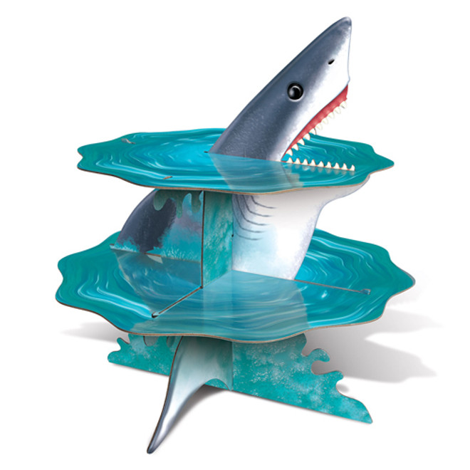 Shark Cupcake Stand Centerpiece