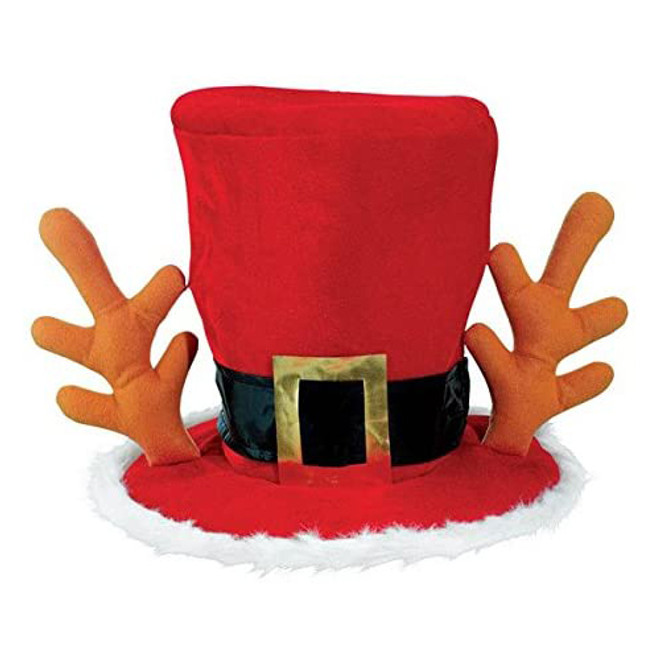 Mad Hatter Red Christmas Hat