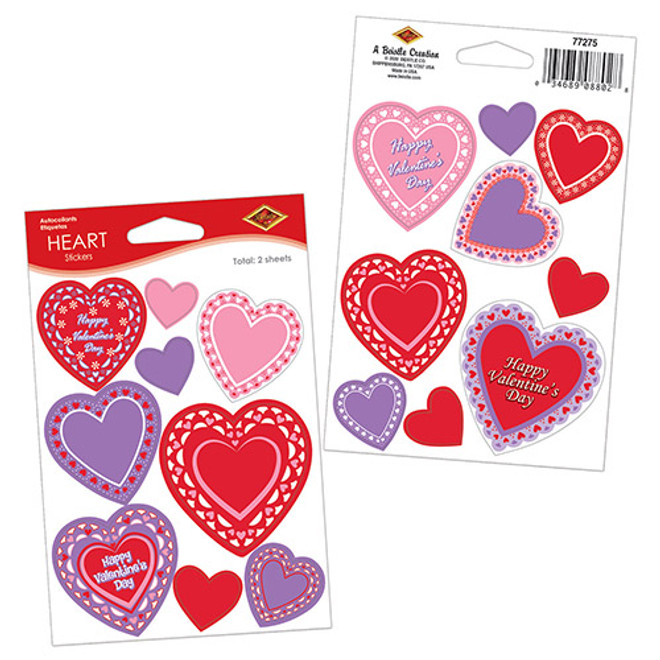 Lace Heart Stickers