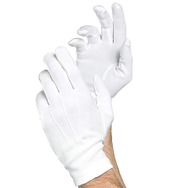Short White Deluxe Gloves