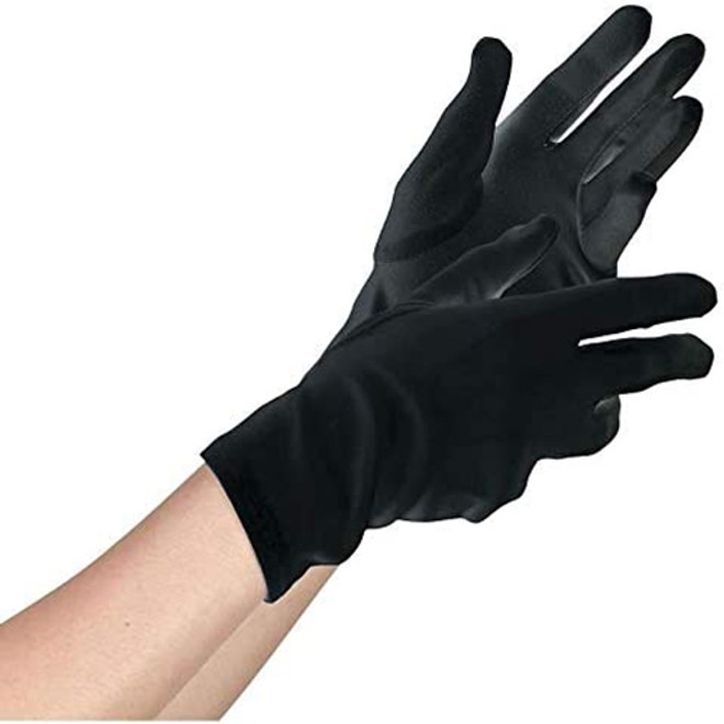 Short Black Women's Gloves