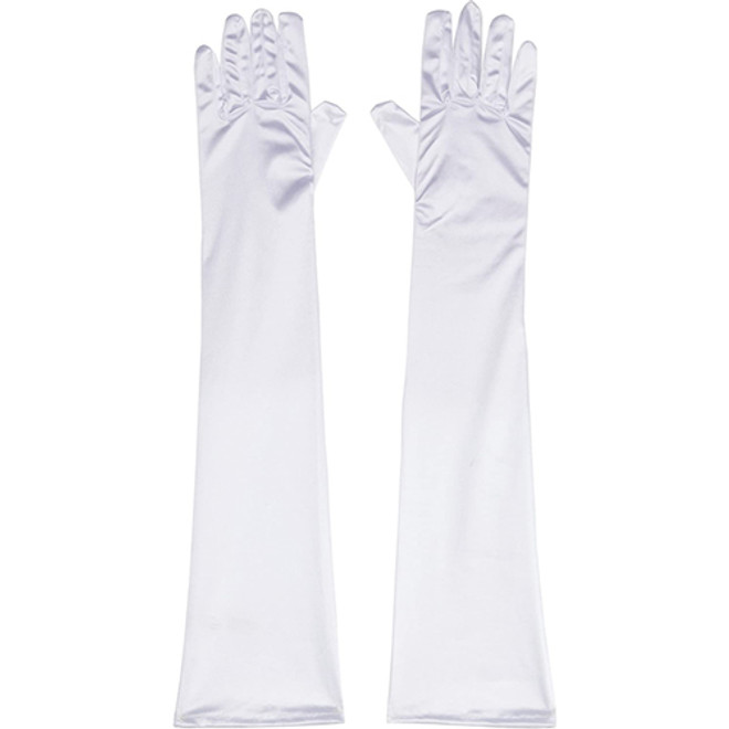 White Long Women Gloves