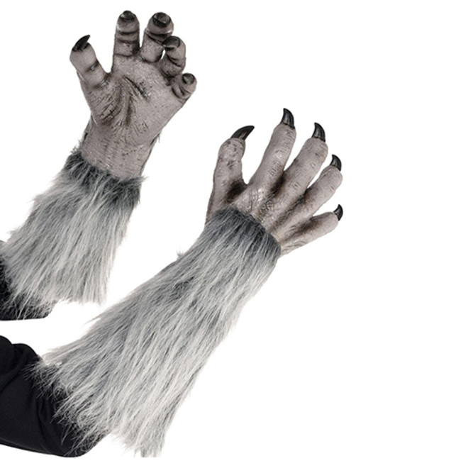 Gray Werewolf Gloves