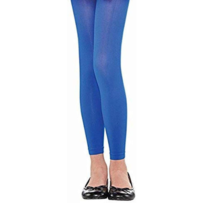 Child Costume Footless Tights - Blue