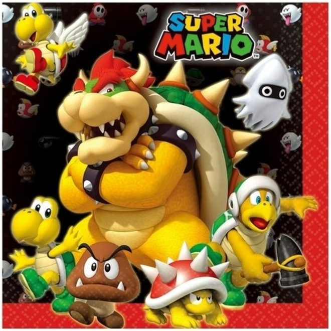 Super Mario Brothers Large Lunch Napkins
