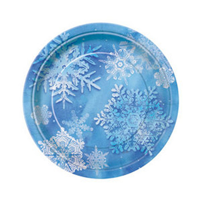 7" Snowflake Plates