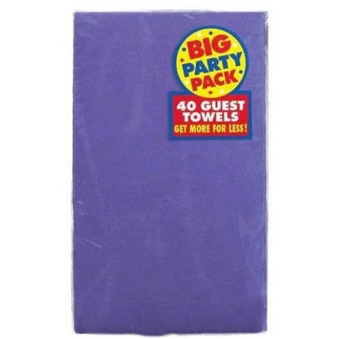 2-Ply New Purple Paper Guest Towels