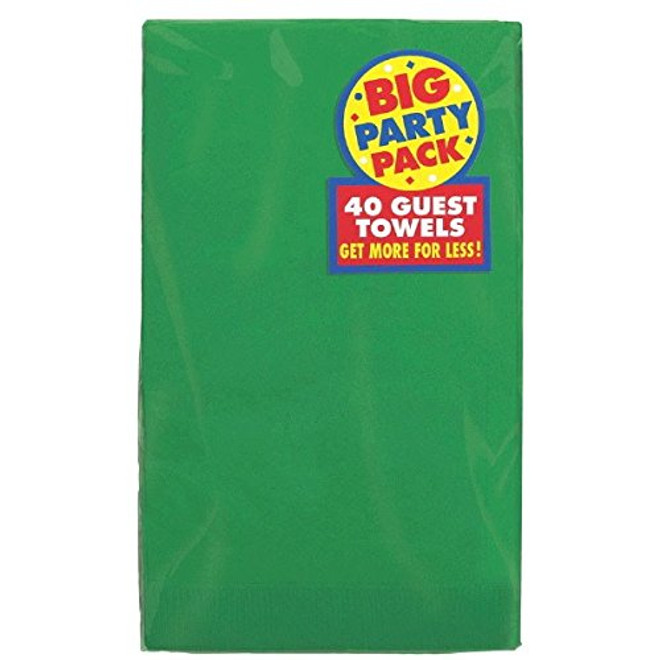 2-Ply Festive Green Paper Guest Towels