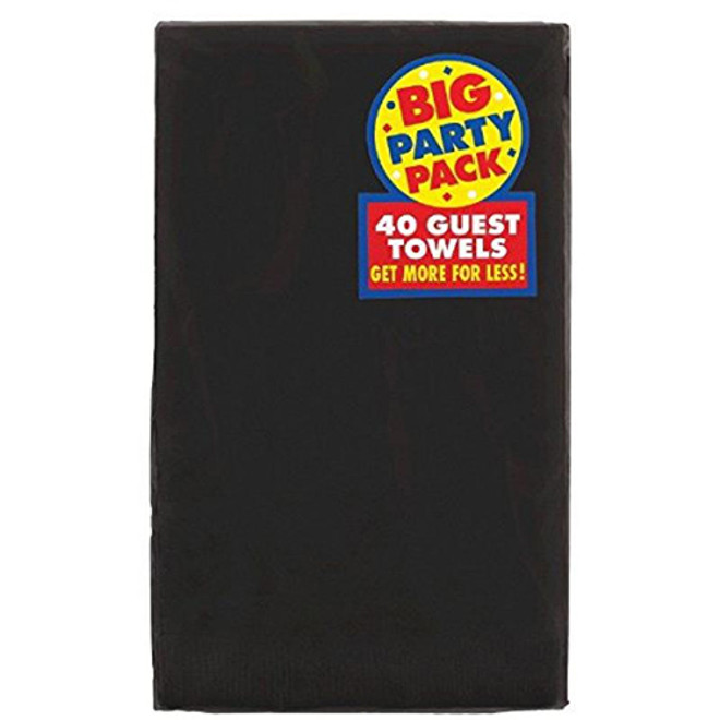2-Ply Jet Black Paper Guest Towels