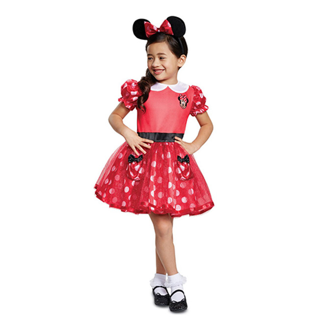 Girls Minnie Mouse Dress Costume - Toddlers 3-4 Years