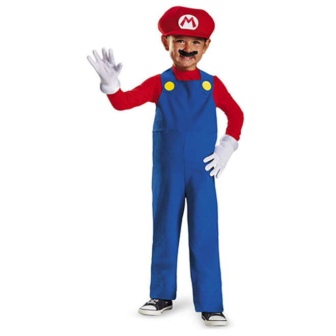Mario Boys Halloween Costume, Toddlers 3 - 4 Years